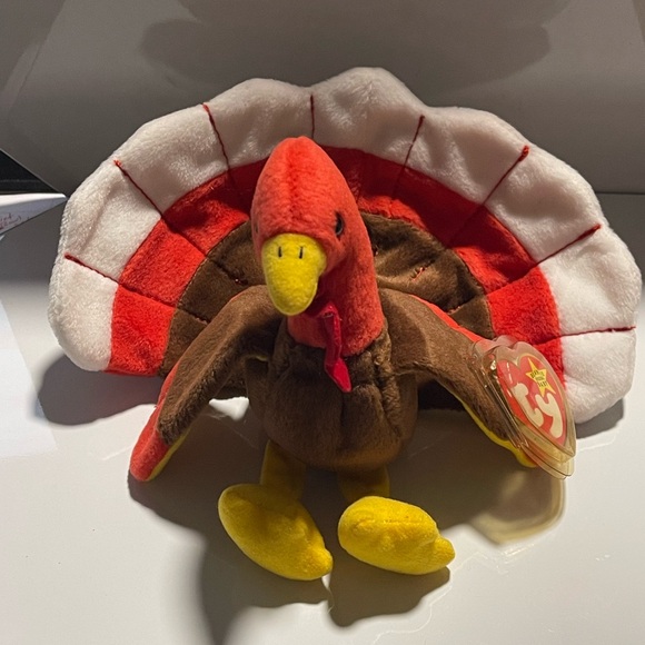 Ty Other - 1996 ty GOBBLES Original BEANIE BABY Turkey with Errors PVC Pellets COLLECTIBLE